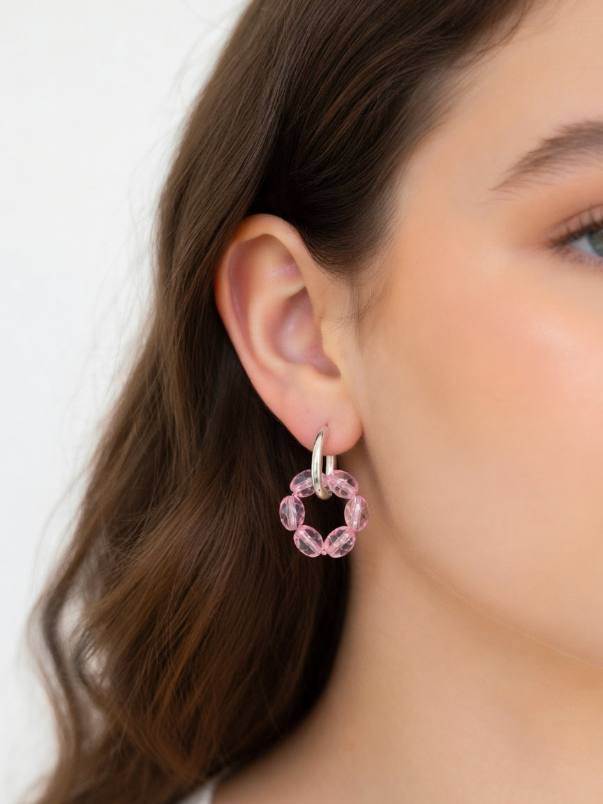 PINK DAISY PENDANT (τεμάχιο)