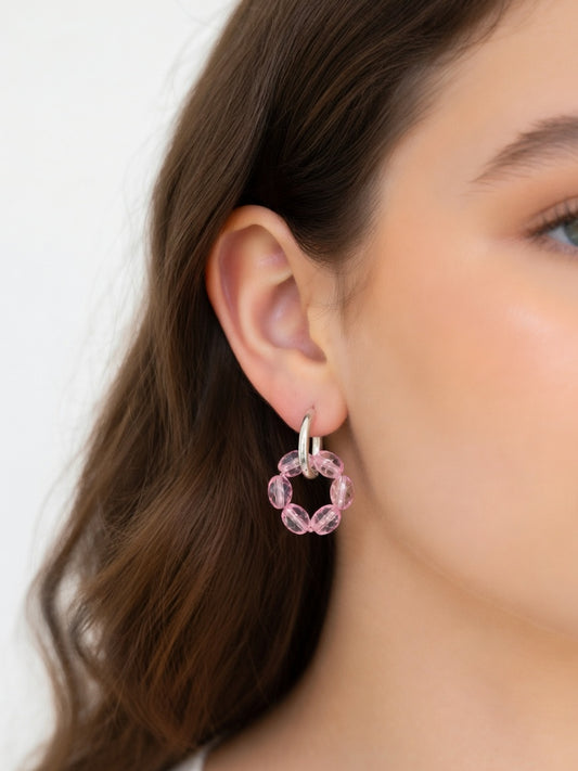 PINK DAISY PENDANT (τεμάχιο)