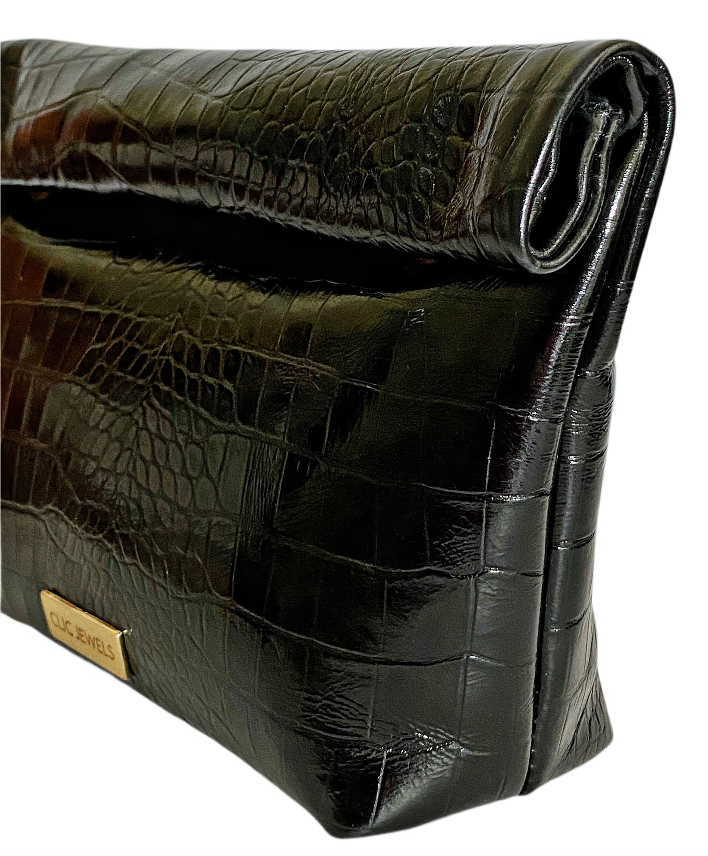 ALEX LUNCHBAG (black croco genuine leather)
