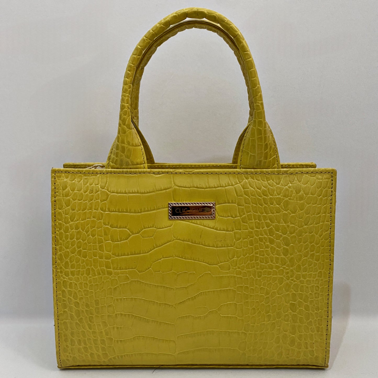 GRACE MINITOTE (yellow croco genuine leather)