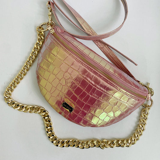 LILLY SMALL BELTBAG (mermaid pink genuine leather)