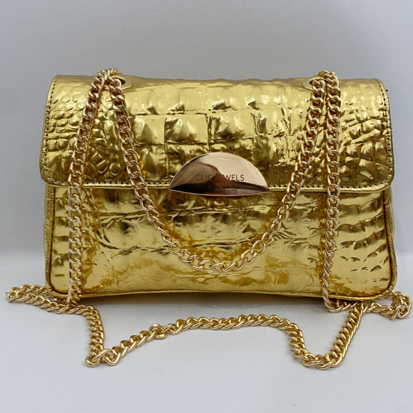 NEIRA MINI (gold croco genuine leather)