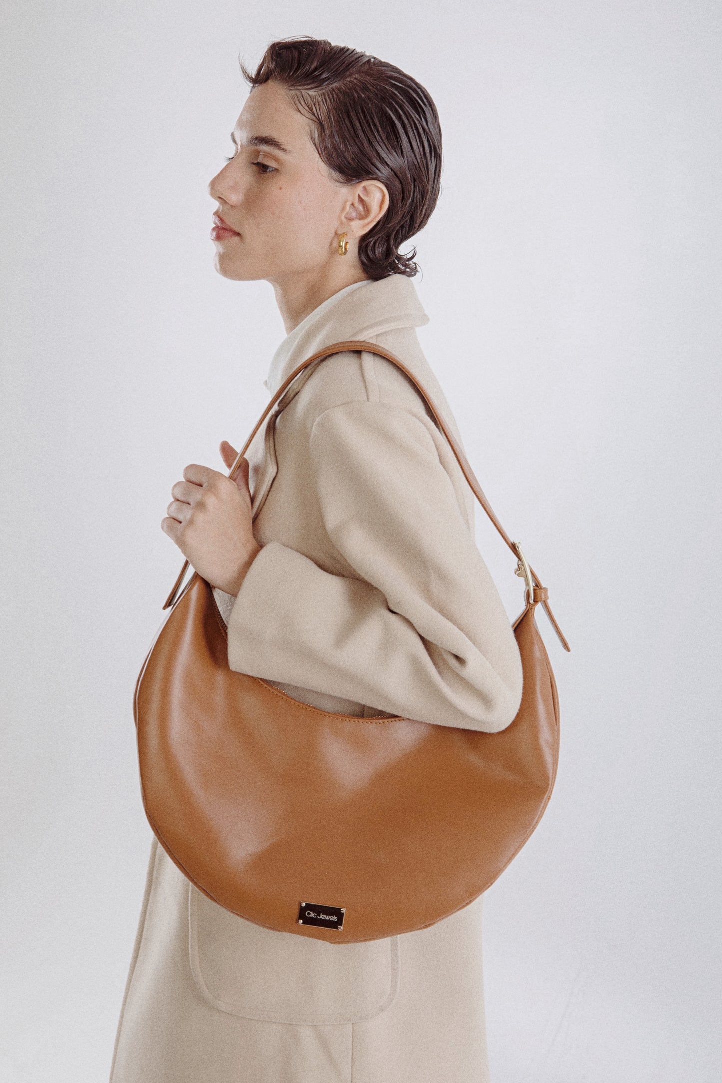 KATE BIG HALF MOON (caramel)